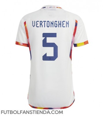 Bélgica Jan Vertonghen #5 Segunda Equipación Mundial 2022 Manga Corta